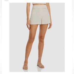 Alice and Olivia Beige Tailored Shorts